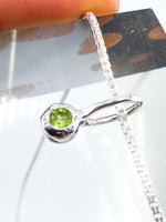 Peridot- Leo Birthstone Pendant Sterling Silver