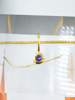 Tanzanite- Capricorn Birthstone Pendant Gold Vermeil