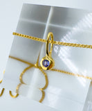 Tanzanite- Capricorn Birthstone Pendant Gold Vermeil