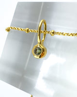 Moldavite- Taurus Birthstone Pendant Gold Vermeil