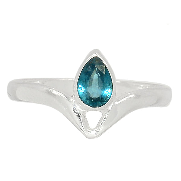 London Blue Topaz Faceted Ring Size 11